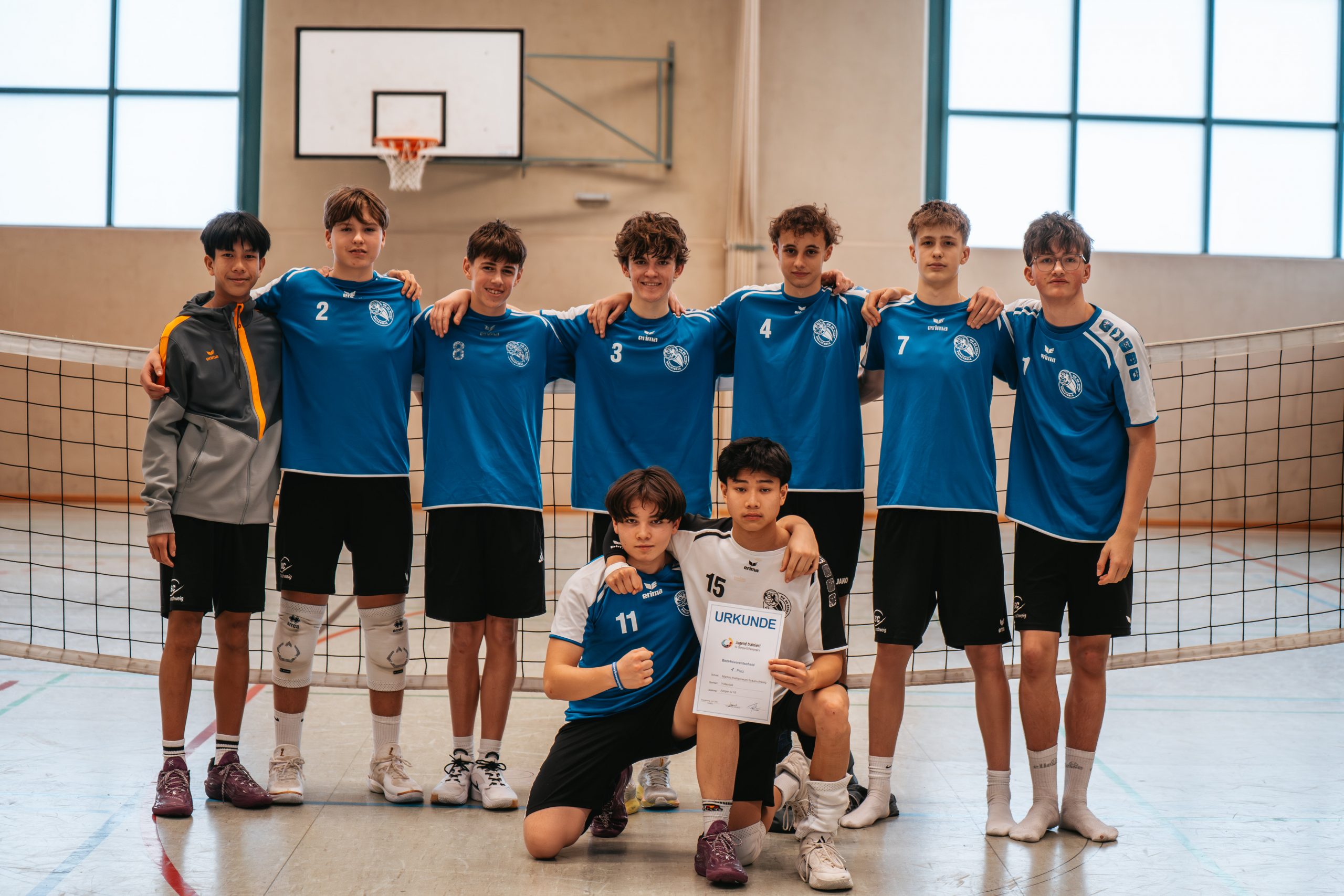 Erfolgreicher Start in das Jahr: MK-Volleyballer entscheiden Bezirksvorentscheid souverän für sich